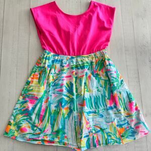 Lilly Pulitzer Girls Caila Dress in Sea Salt and Sun Size 6/7 EUC Preppy Beachy